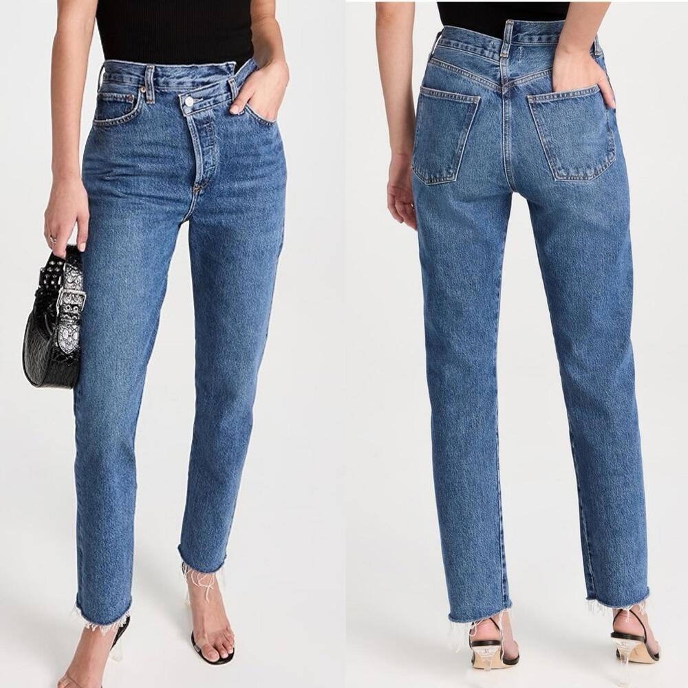 AGOLDE, Los Angeles; Criss Cross Straight leg Women's Denim Jeans SZ 29